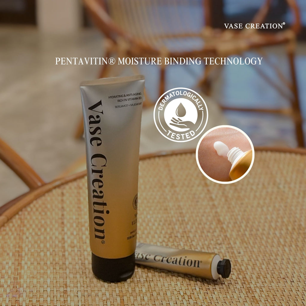 Skin Elixir Serum Lotion with PENTAVITIN moisture binding technology, dermatologically tested