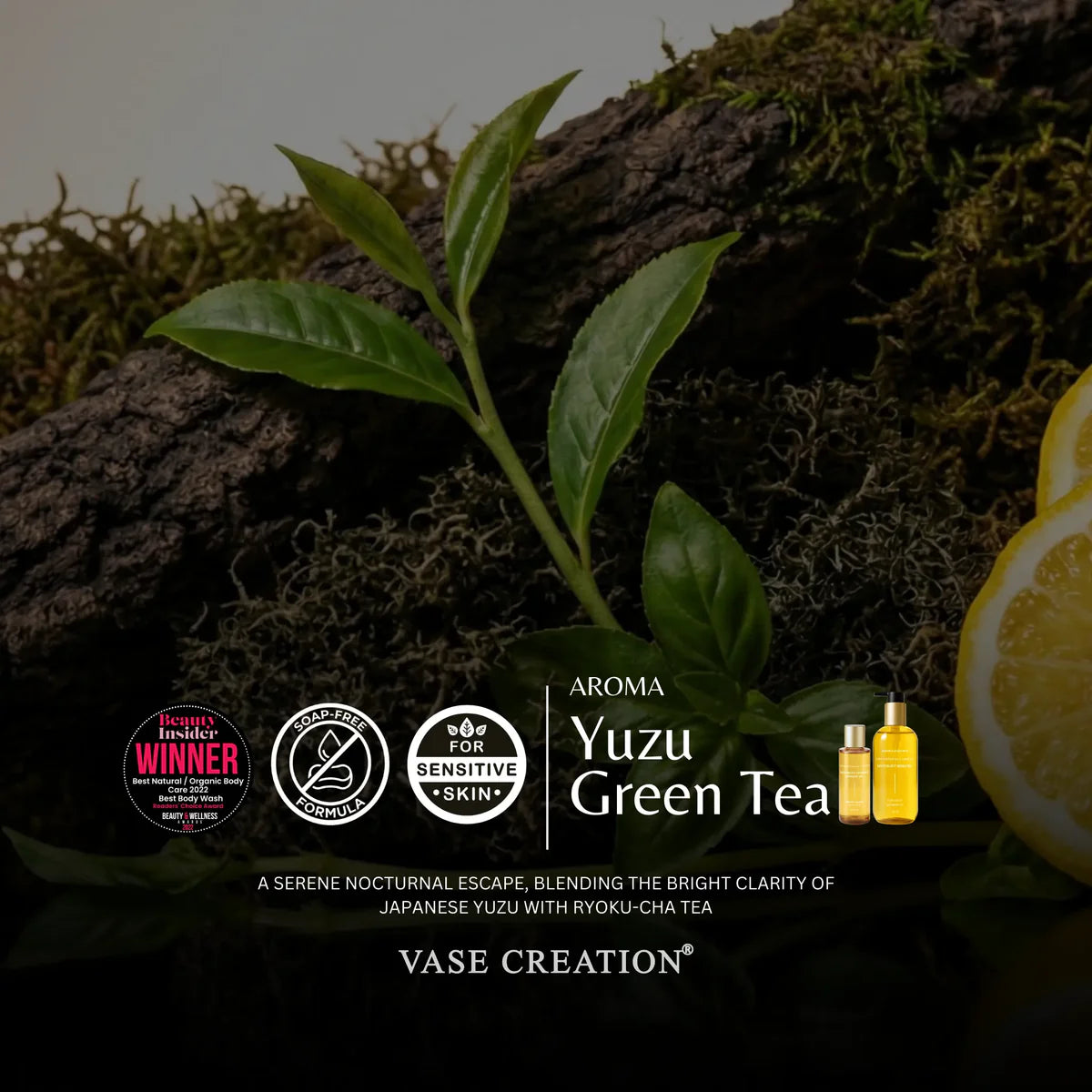 Vase Creation Australia Midnight Shikoku Shower Oil scent profile