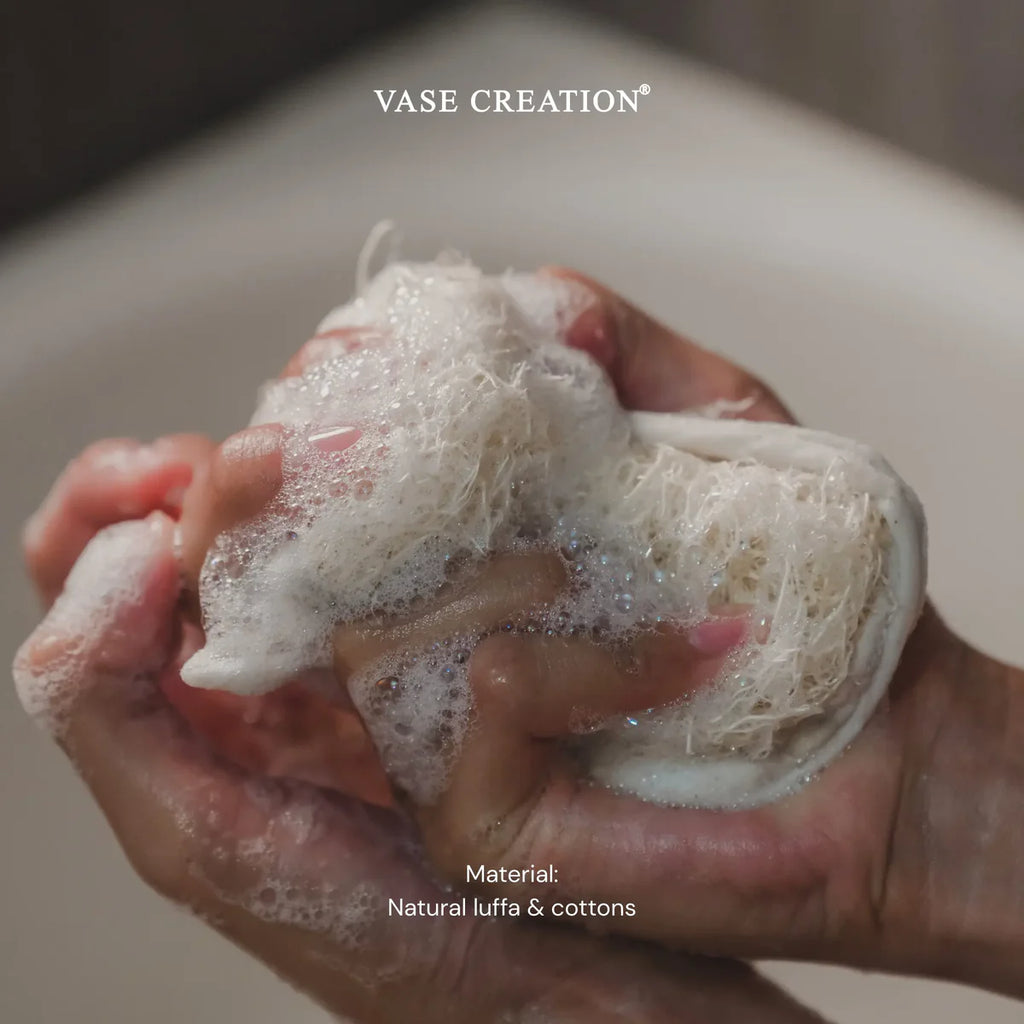 Vase Creation Australia Loofah Pad Scrubber with bubble and textures