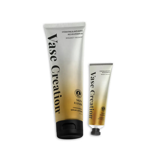 Vase Creation Australia Skin Elixir Serum Lotion for hand and body with white background